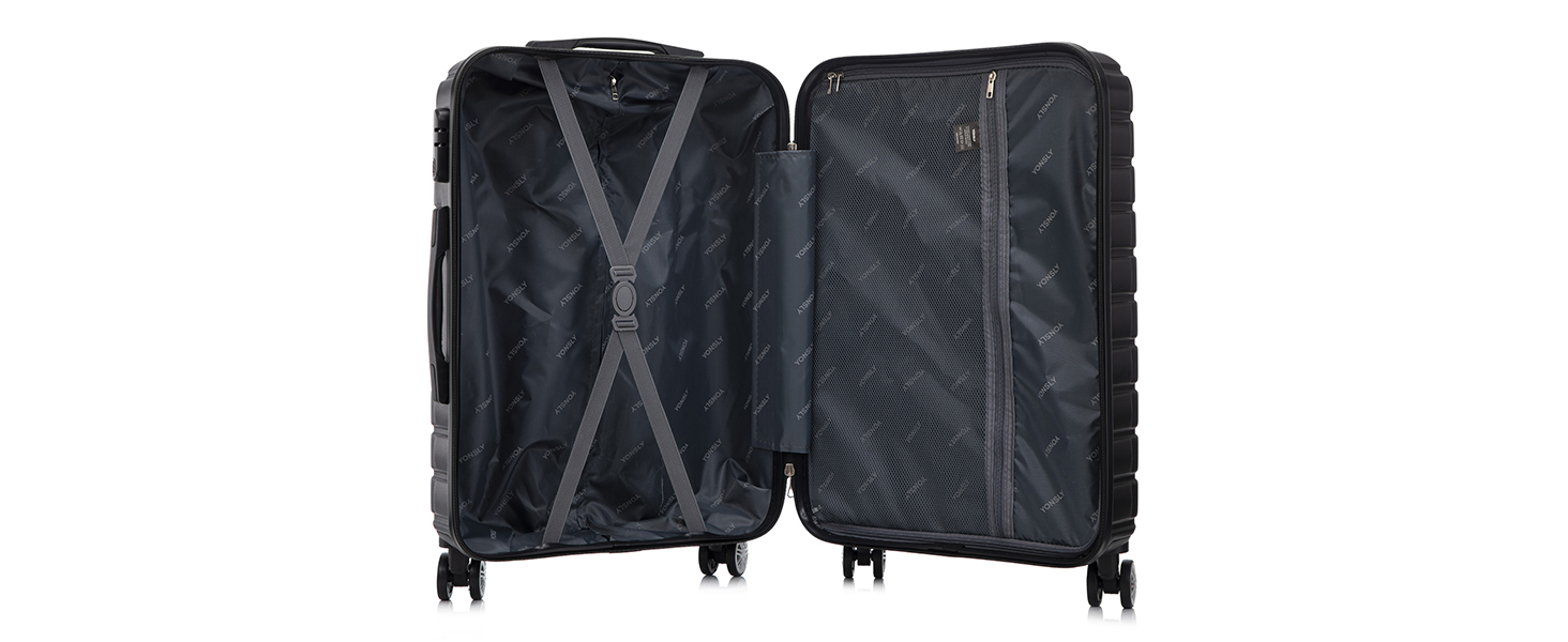 Набір валіз-ролерів (3 шт): M, L, XL, Elfenbeinweiß. Сучасний хардлайнер з коліщатками 360°, замком та зручною ручкою. Ідеальний для подорожей!