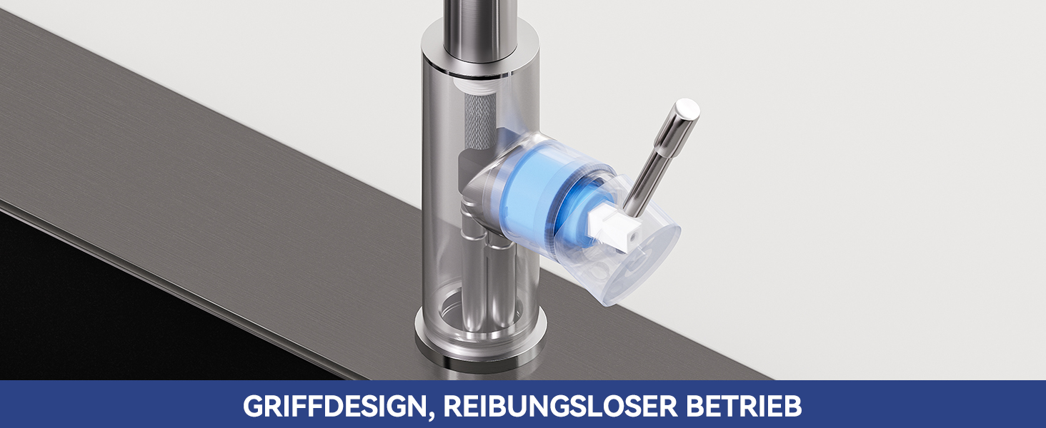 Змішувач кухонний Sofetiy висувний з душем, нержавіюча сталь, 360° поворот, одноlever, 2 режими струменя