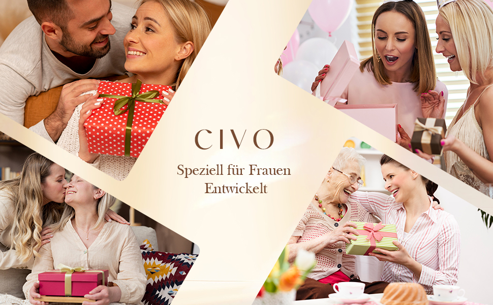 Жіночий кварцовий наручний годинник CIVO: золотистий, сталевий, водонепроникний, прямокутний циферблат (білий/золото)