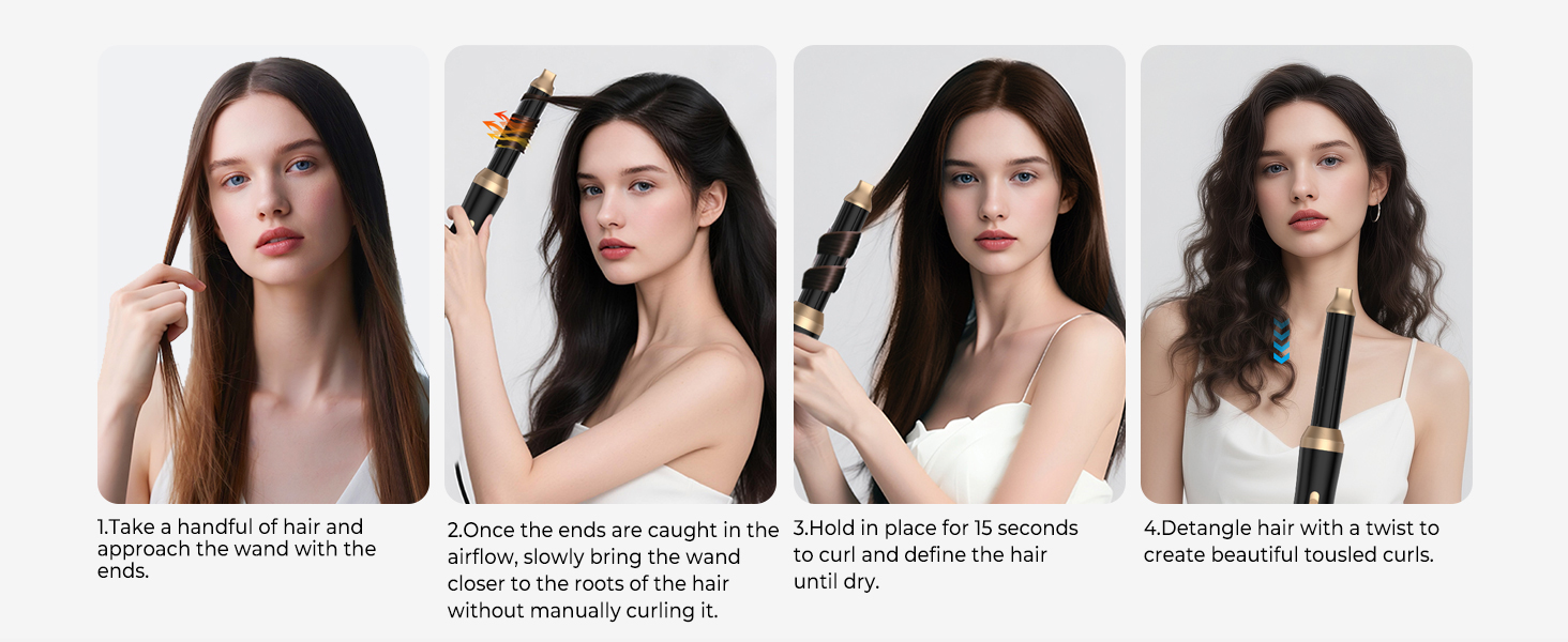 Мультистайлер для волосся 5-в-1 з термощіткою, фен-щіткою, круглою щіткою, плойкою та випрямлячем. Потужність 1000 Вт, 3 температурні режими. Для об'єму, випрямлення, локонів та сушіння. Білий (Чорний)