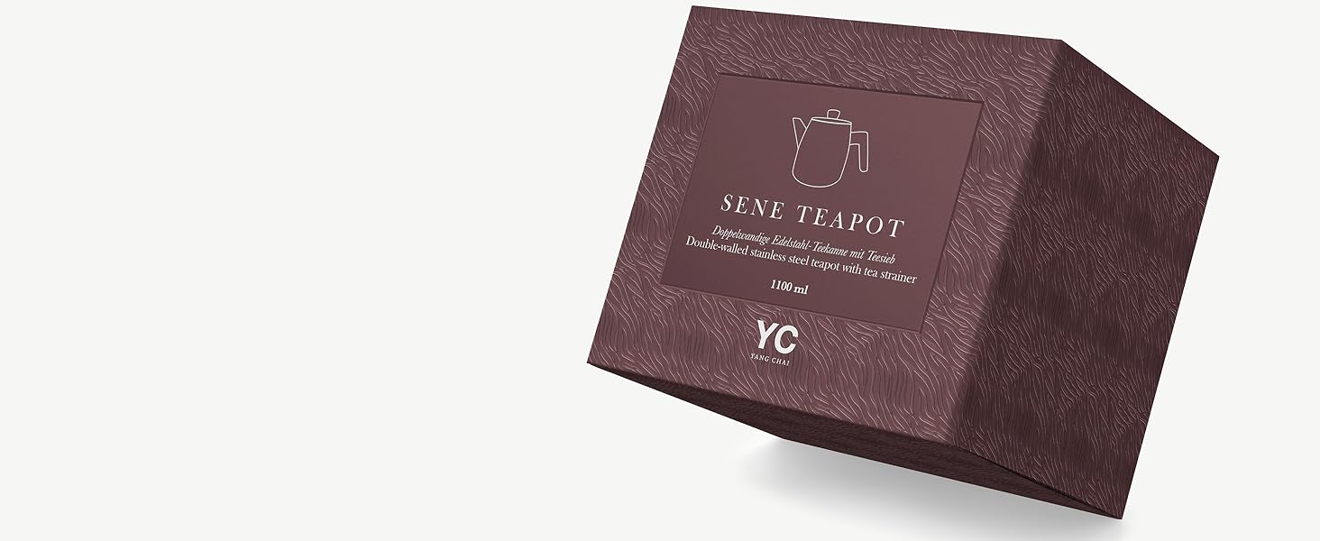 Термос-чайник YC Yang Chai з ситом із нержавіючої сталі 304, двостінний, 1.1 л, з дубовими ручками, сріблястий