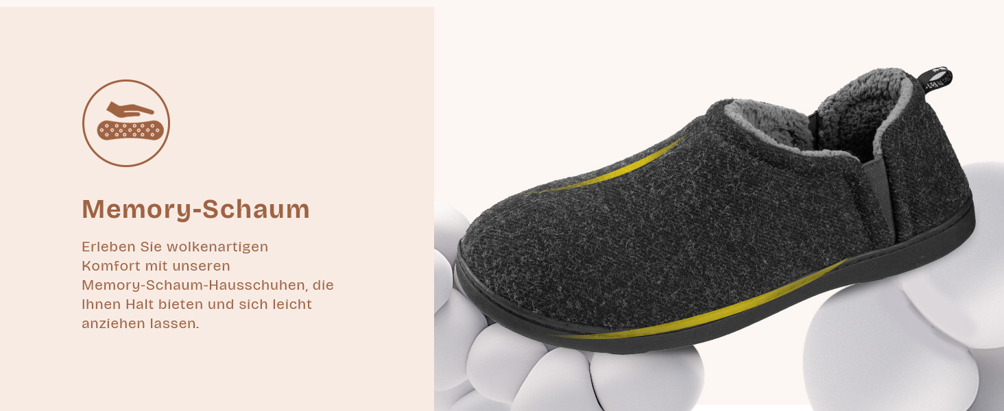 Чоловічі халапи з штучної вовни Snug Leaves з піною Memory Foam, антиковзаючі, теплі, з штучним Sherpa, з еластичними вставками (46/47 EU, темно-синій)