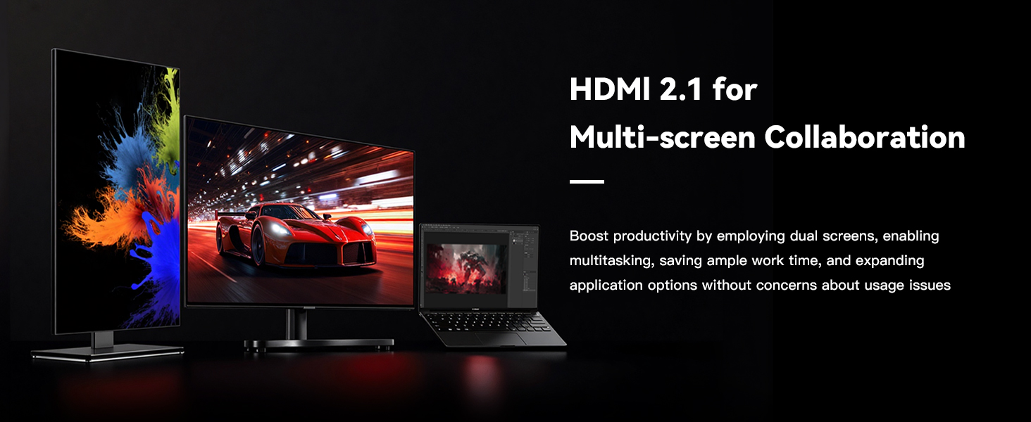 ARISKEEN HDMI 2.1 Кабель 8K, 7.5м, 48Gbps, Nylon, Підтримка 8K@60Hz, 4K@120Hz, сумісний з PS5/4, TV, монітором, Blu-ray, Soundbar, DVD, ноутбуком