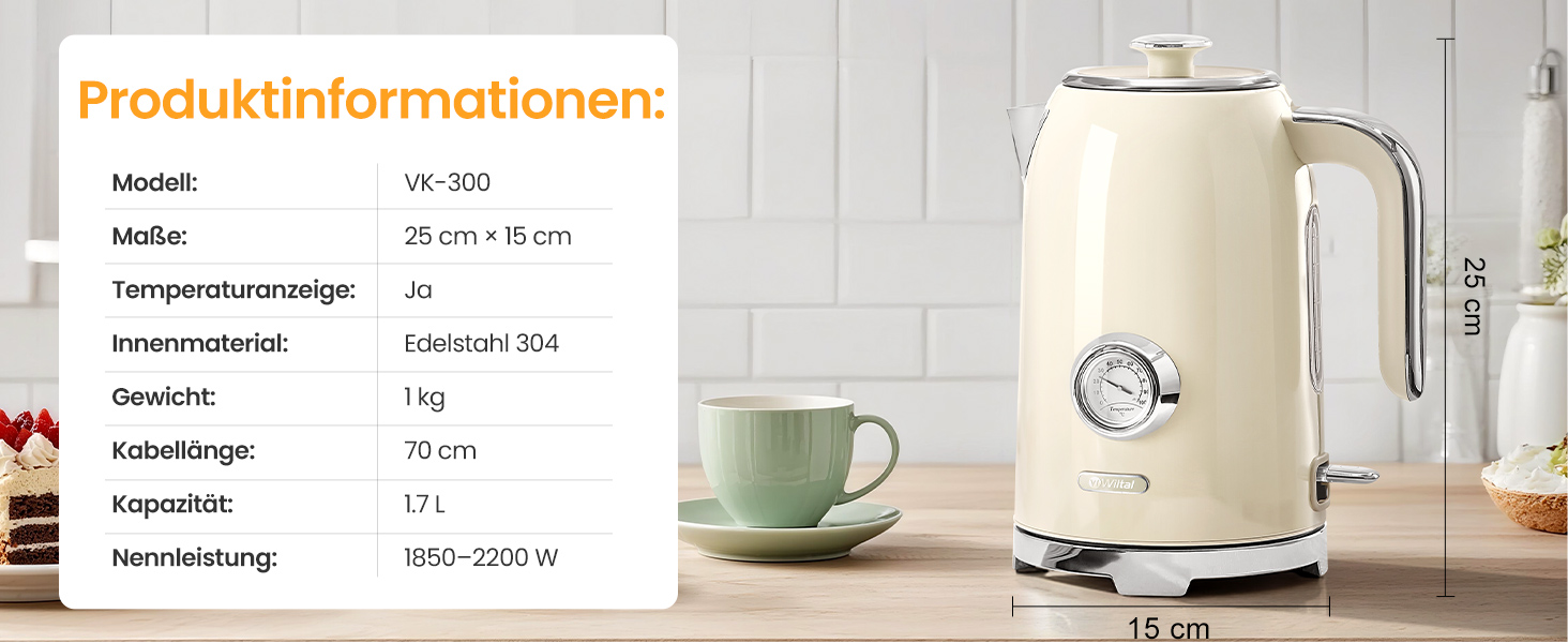 Набір чайник та тостер Retro Green 1.7L 2200W з індикатором температури, нержавіюча сталь