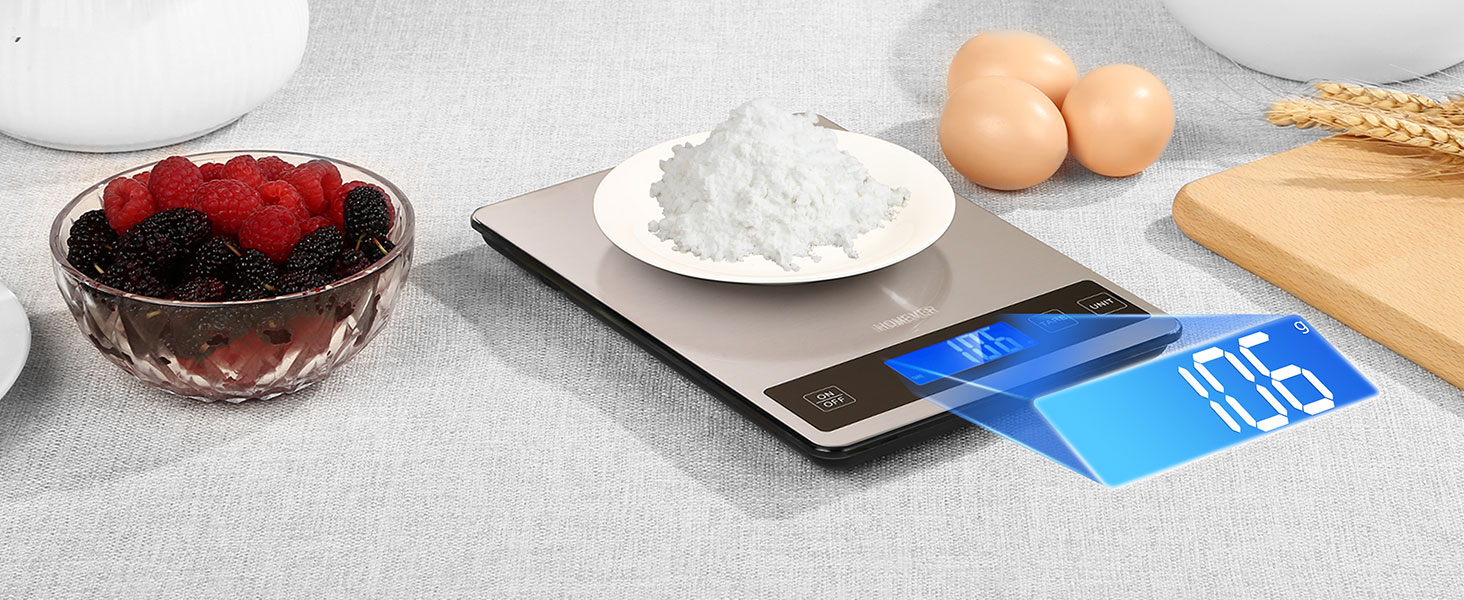 Кухонні ваги Dr. Oetker 15 кг, цифрові, водонепроникні, з LCD-дисплеєм, багатофункціональні, точність до 1г, функція тарування, сенсорні кнопки, велика панель з нержавіючої сталі, срібні
