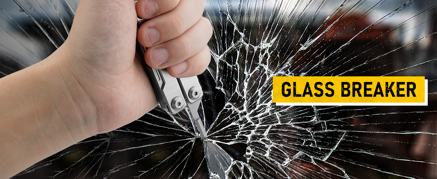 Мультитул BIBURY Mini 10-в-1: кусачки, пінцет, склобій, інструмент для кемпінгу та відпочинку на природі