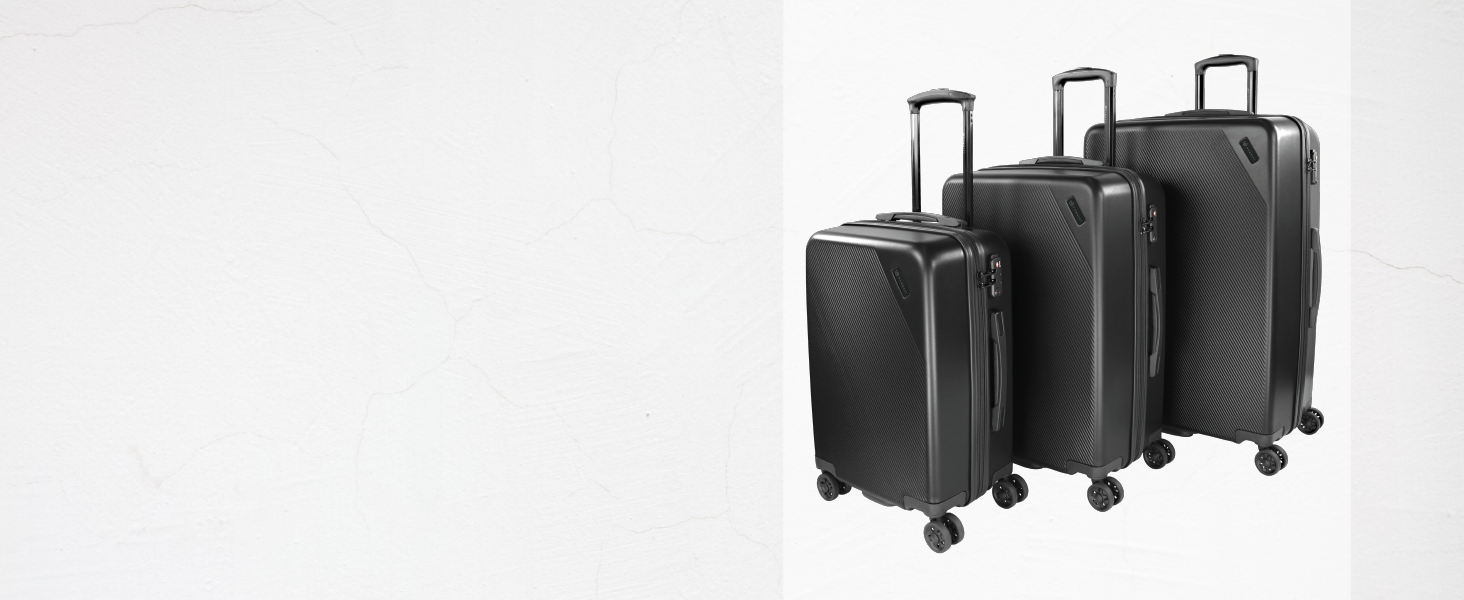Валіза Bugatti Galatea 55x38x23,5 см, 38 л, жорсткий корпус, 4 колеса, TSA-замок, чорна