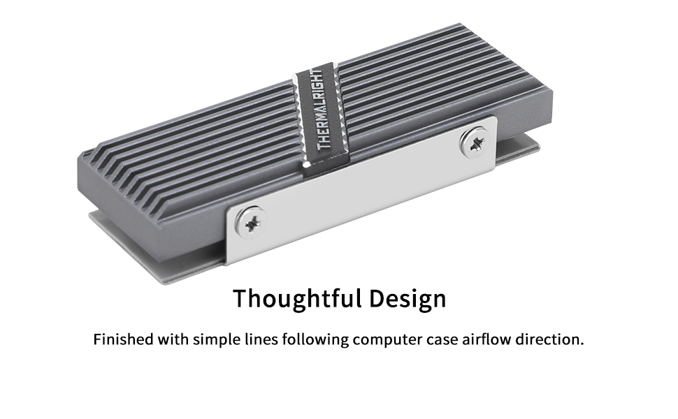Радіатор охолодження SSD Thermalright TR-M.2 2280 для M.2 NVMe SSD, 13 мм, з теплопровідною пастою