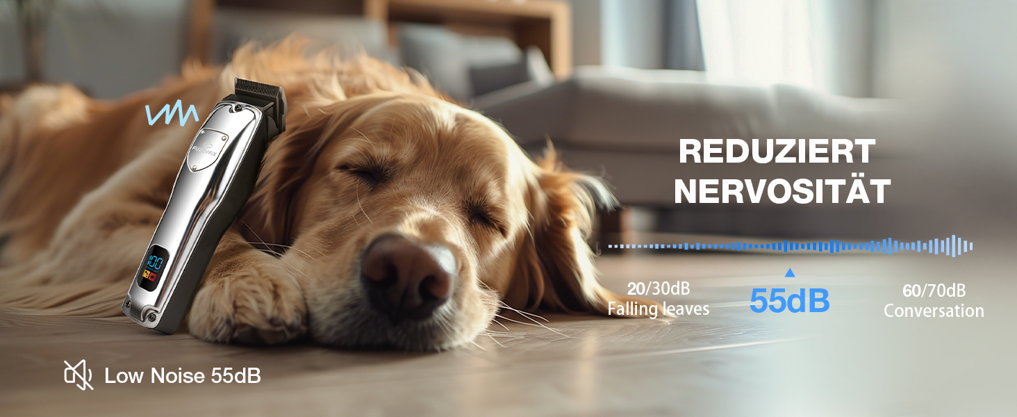 Професійна машинка для стрижки собак Leise - для густого та кучерявого хутра, з нержавіючої сталі