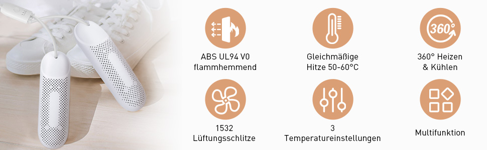 Електричний сушильник для взуття Flintronic - 3 режими, таймер, для черевиків, рукавиць, шкарпеток (EU-штекер)