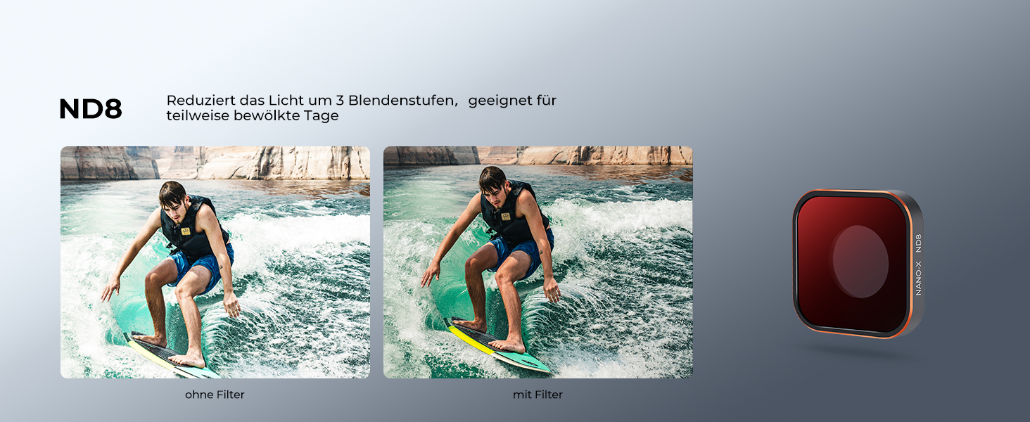 Набір фільтрів K&F Concept ND/CPL для GoPro Hero 13/12/11/10/9 Black (6 шт.)