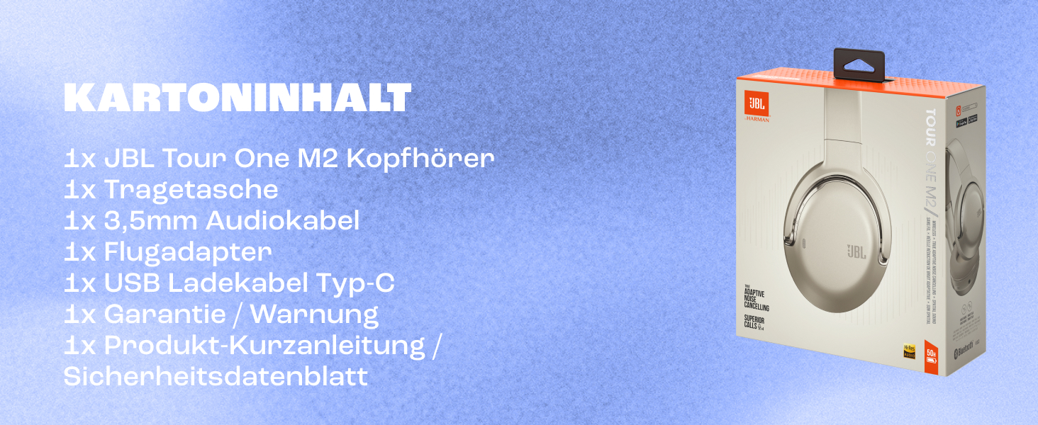 JBL Tour One M2 – Бездротові навушники Over-Ear з активним шумозаглушенням – Bluetooth, Champagne, до 40 годин роботи від акумулятора