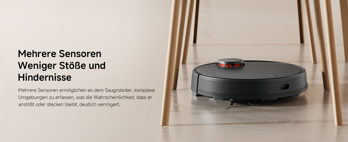Робот-пилосос Xiaomi T12 з функцією вологого прибирання, потужність всмоктування 5000Па, керування через додаток та голосом