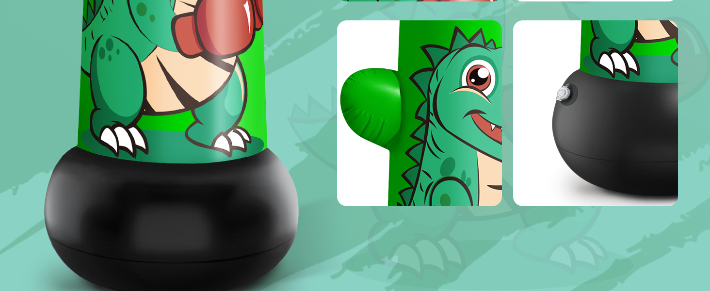 Надувний боксерський мішок JUOIFIP 120 см для дітей. Підходить для MMA, карате, таеквондо, збірка енергії