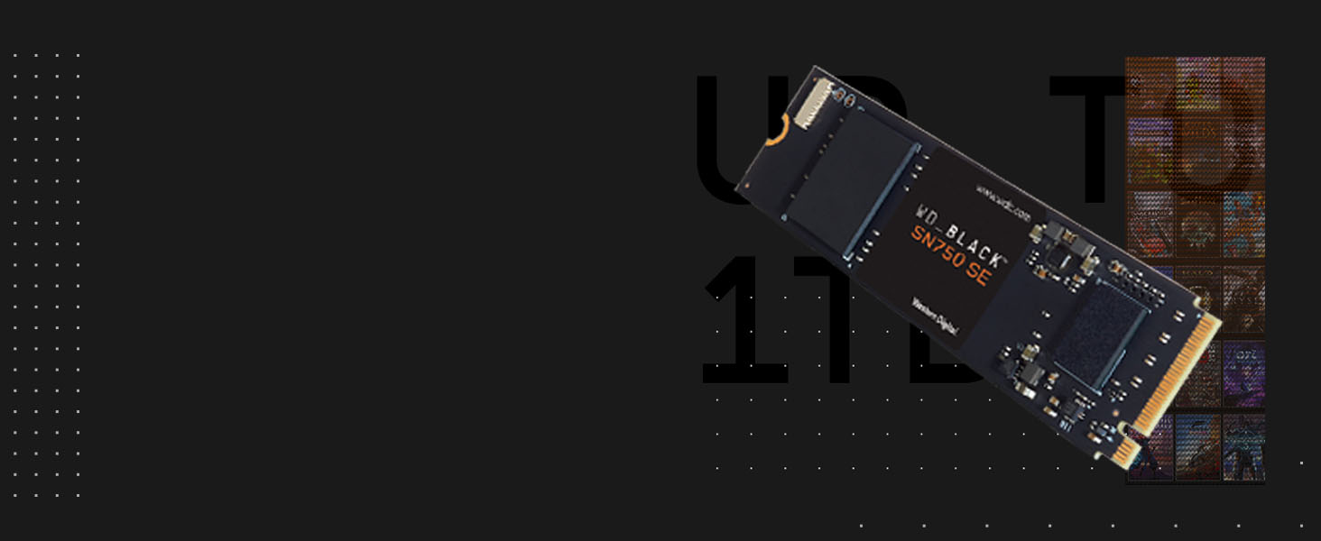 SSD WD_BLACK SN750 SE 500GB M.2 2280 PCIe Gen4 NVMe - ігровий накопичувач