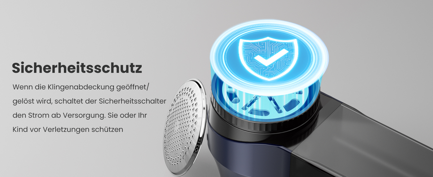 Електричний видалення ворсу CuieTuee з LED, USB-зарядкою, 3 швидкості, 2000mAh, для одягу (Navy Blue)