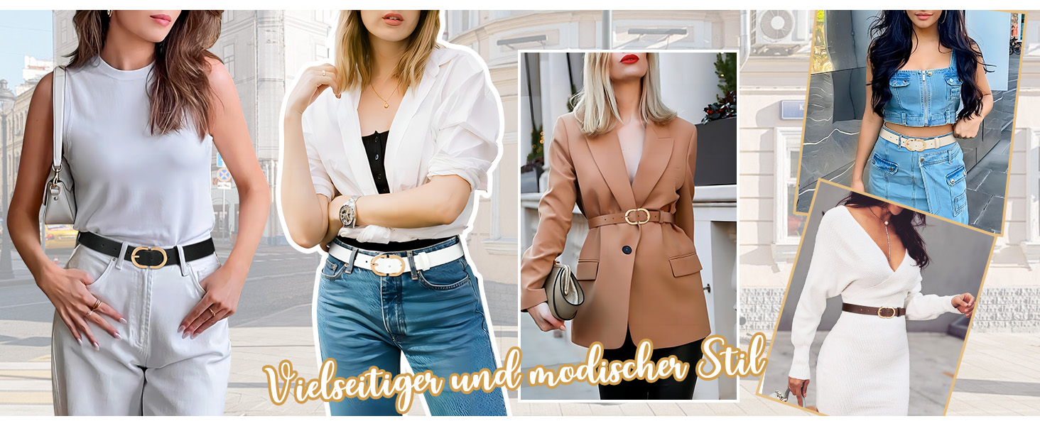 Жіночий шкіряний ремінь WHIPPY з золотистою пряжкою, чорний колір, розмір L (довжина 120 см)