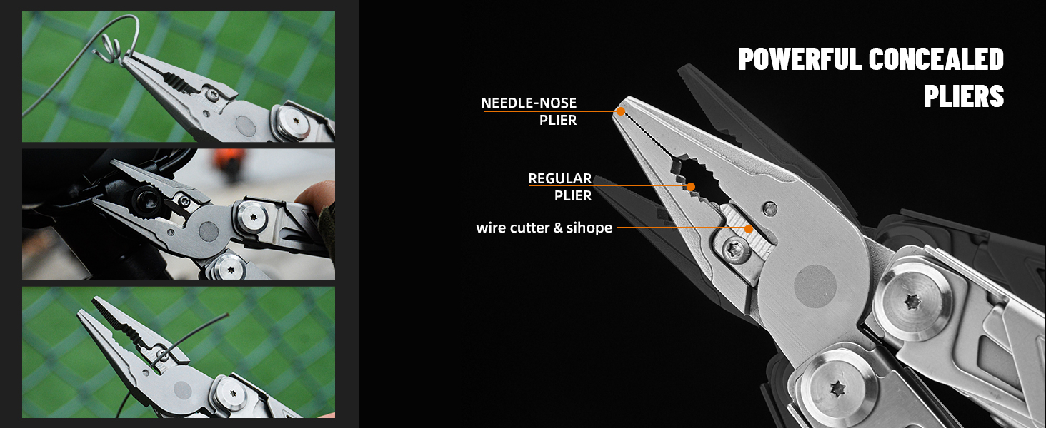 Мультитул RAXCO 15-в-1: плієнті та інструмент для кемпінгу - ідеальний подарунок для чоловіків, батька, друга