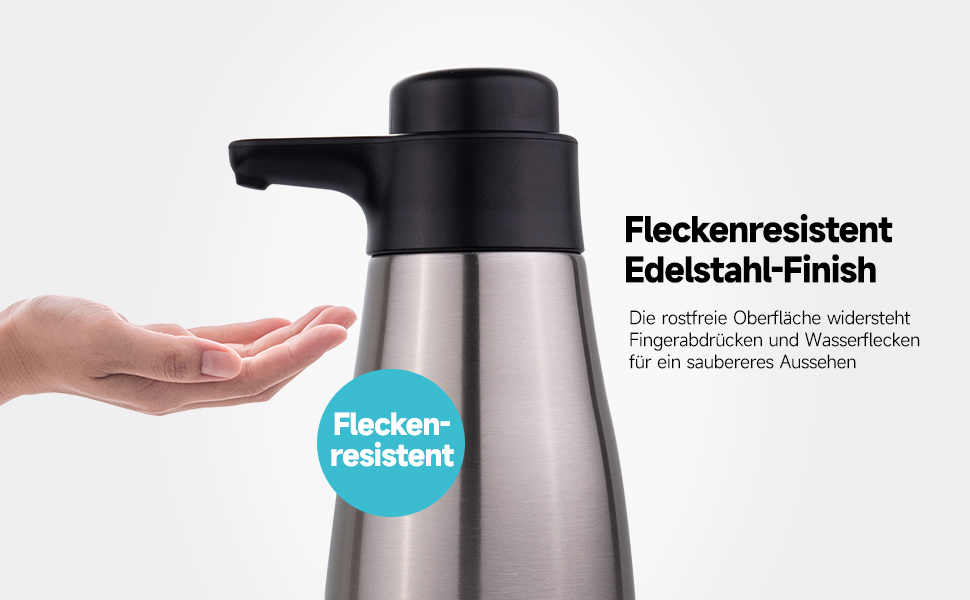 Дозатор мила AIKE AK1062, нержавіюча сталь, 450 мл, чорний, для кухні