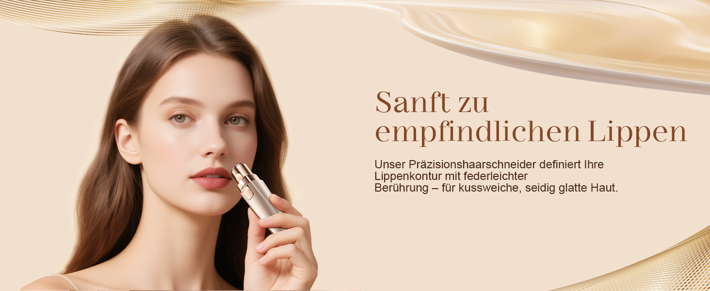 Електричний триммер для брів та обличчя для жінок 2-в-1: триммер для брів та обличчя, для видалення пушку на губах та обличчі