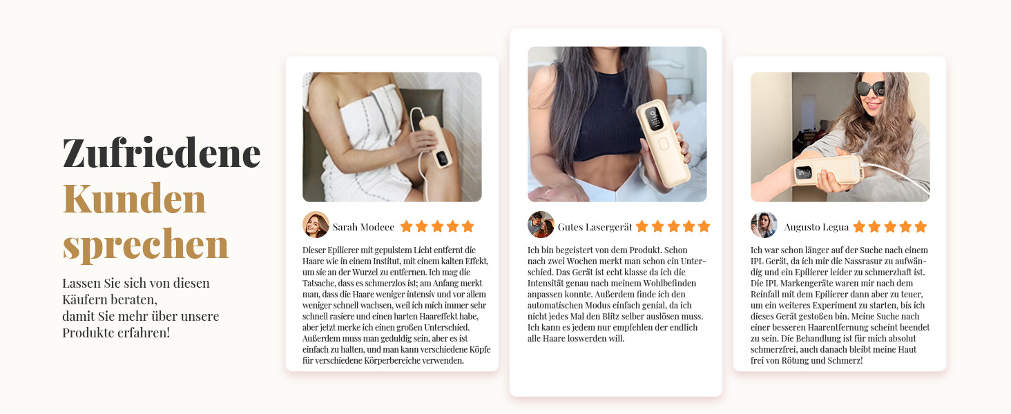 Пристрій для епіляції IPL Laser - Безболійний пристрій для видалення волосся IPL з 9 рівнями інтенсивності, 999,900 світлових імпульсів для дому, тіла, обличчя, зони бікіні та пахв (Бежевий)