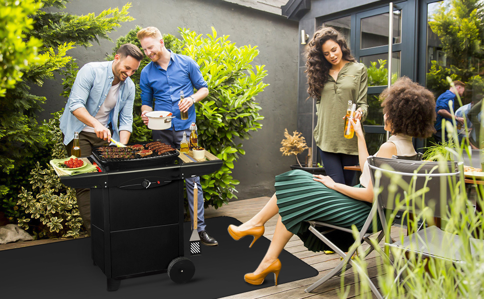 Килимок для грилю Digiroot 100x180 см: термостійкий, водонепроникний, для BBQ, каміну, кемпінгу