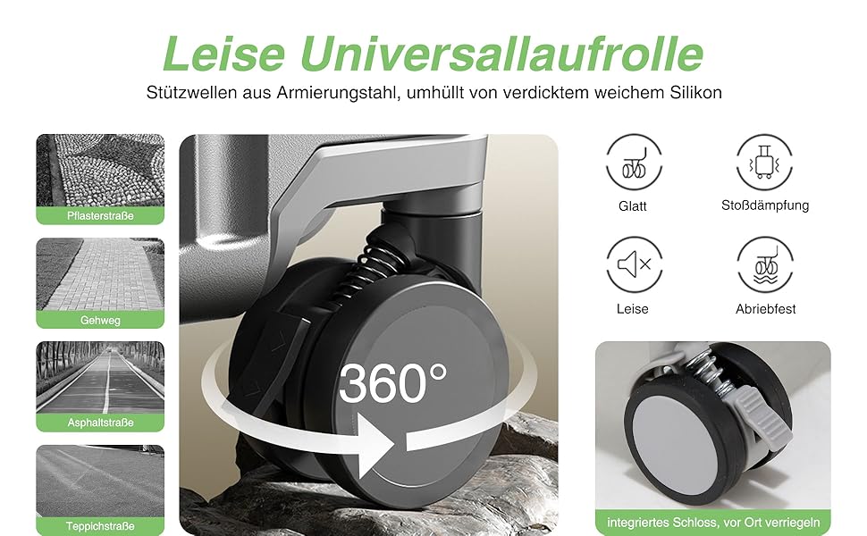 Чемодан ручної поклажі для весни/літа, сертифікований для авіаперевезень, з TSA-замком, 360° колесами, PC-корпусом та міцним алюмінієвим каркасом, підходить для розмірів 20'', 24'' та 26''. (20'', Срібло) Срібло 20‘’