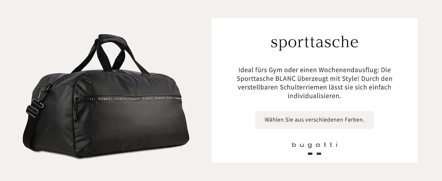 Чоловіча поясна сумка Bugatti Blanc Bauchtasche - для подорожей, повсякденного використання та спорту, блакитна