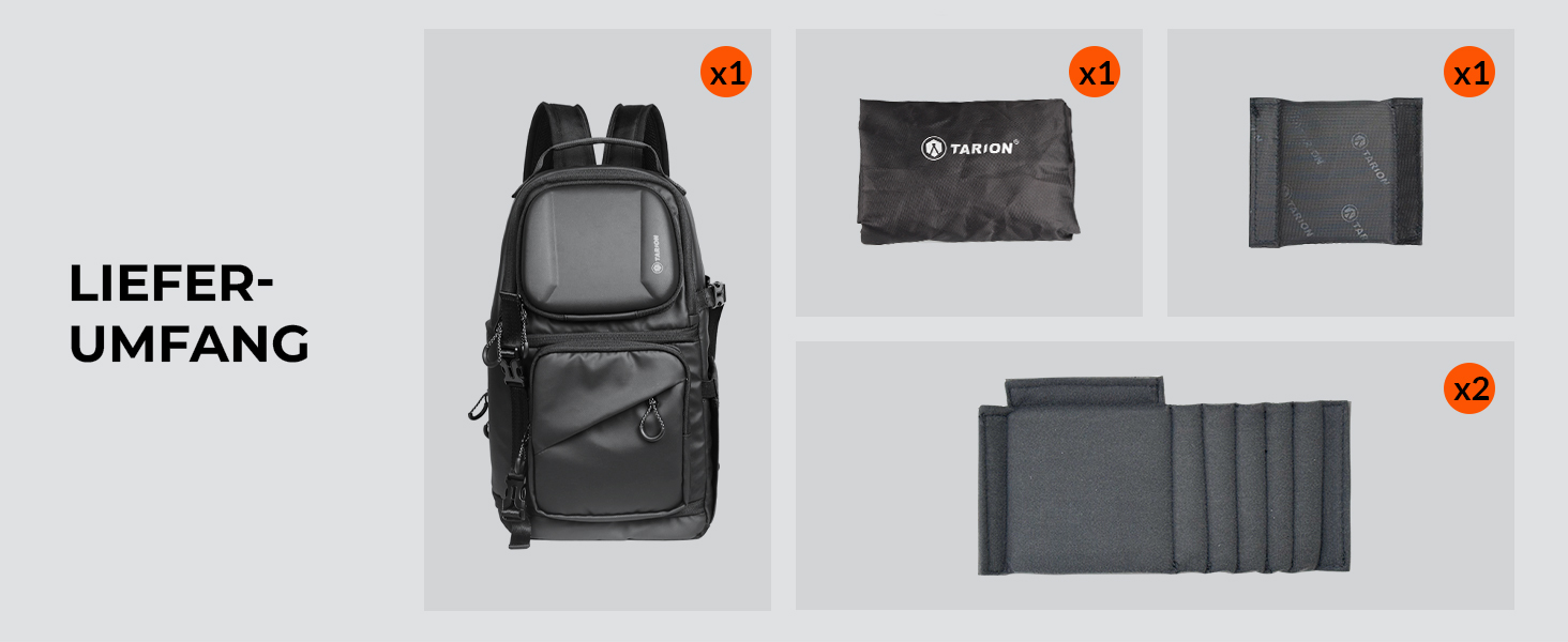 Чохол для камери Tarion: водонепроникна сумка-слінг для фотоапарата DSLR/SLR з дощеміцким чохлом, чорна