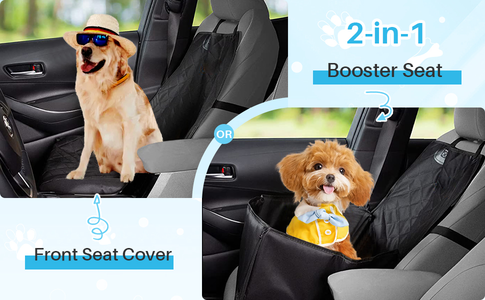 Автокрісло для собак OKYUK: водонепроникне, антиковзаюче, 2-в-1 для собак середніх та малих порід