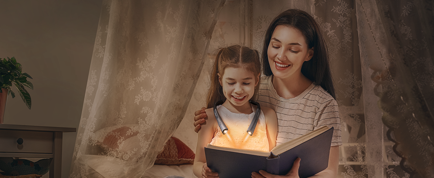 LED лампа на шию Glocusent: ідеальний подарунок на День Матері, для рукоділля, читання в ліжку, з таймером, 3 кольори та 3 рівня яскравості, акумуляторна, сірий колір