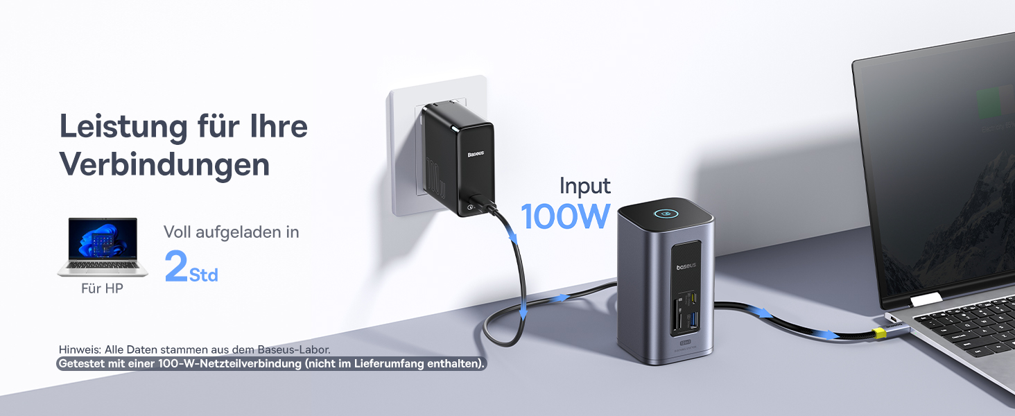 Базаус Док-станція USB-C 12-в-1 для ноутбуків Dell/HP/Lenovo/Asus/Acer/Mac: 2 монітори 4K HDMI, 10Gbps USB-C/A, 100W PD, Gigabit Ethernet