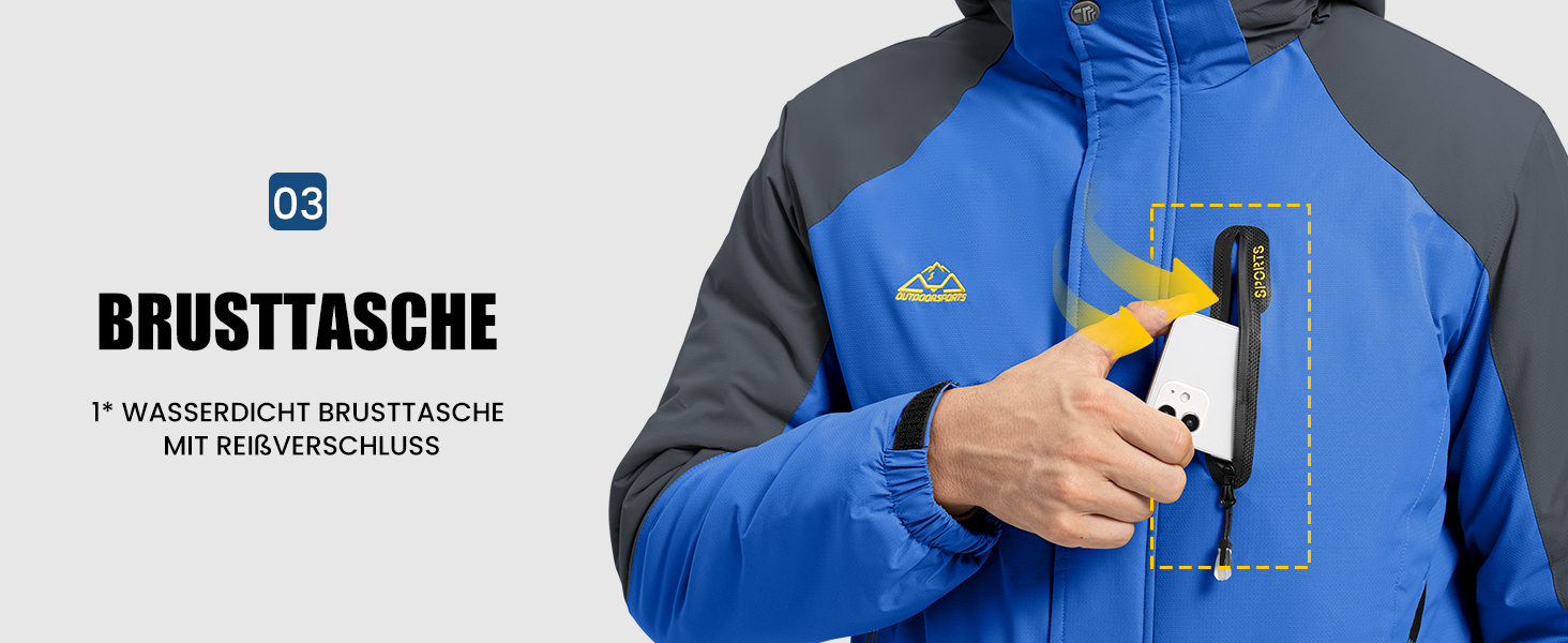 Чоловіча гірськолижна куртка donhobo — водонепроникна зимова куртка Softshell, червона, розмір XL