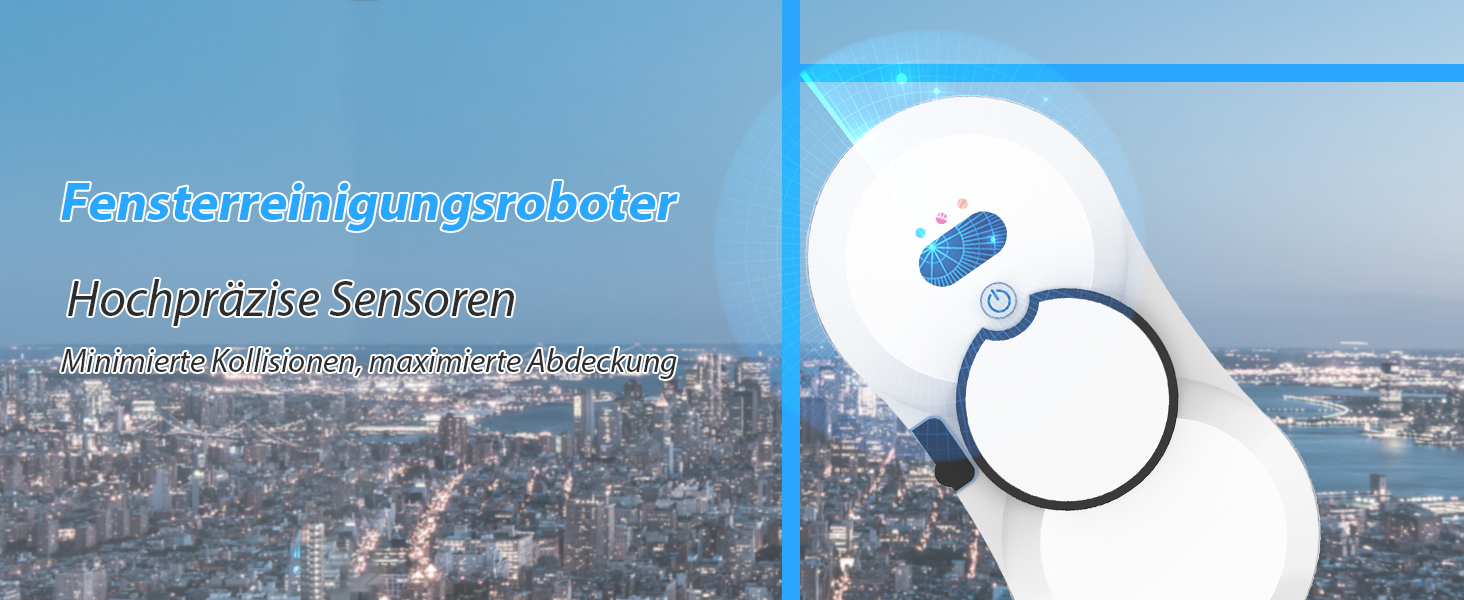 Робот-мийник вікон Fensterputzroboter 5600Pa з розпилювачем, 3 режими, для гладких поверхонь