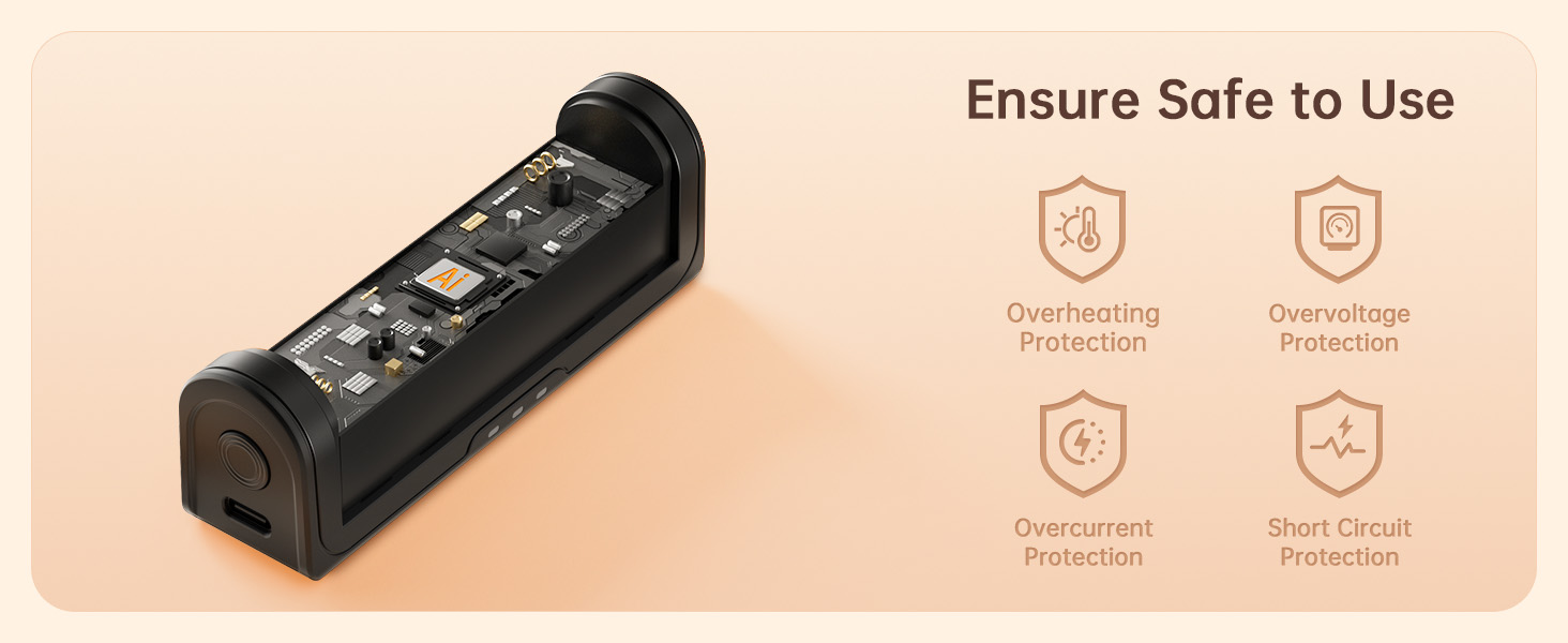 Jonwall Електричні кишенькові грілки для рук 2 шт., USB-зарядка, 3 рівні нагріву, для кемпінгу, гольфу, теплий подарунок, чорний