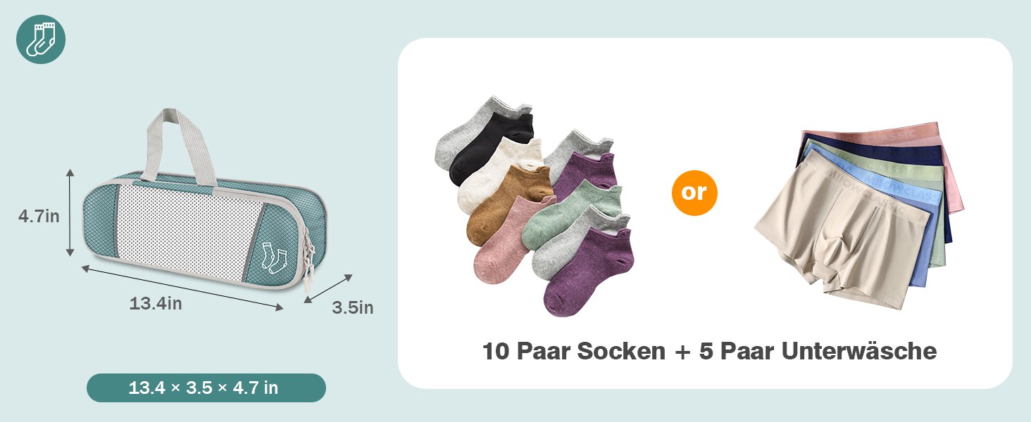 Органайзер для валізи, 9 шт. Комплект компресійних пакувальних кубів з чохлом для взуття, водонепроникні та дихаючі, сірі