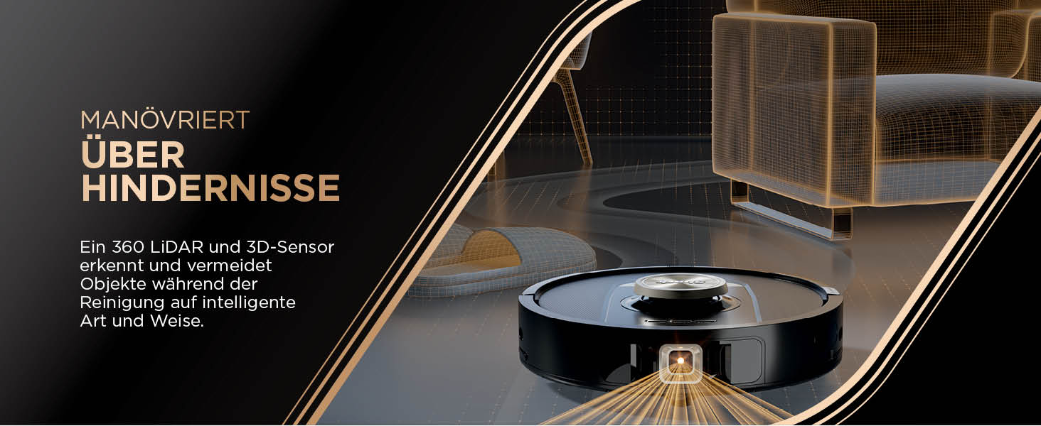 Робот-пилосос Shark PowerDetect 2-в-1 з функцією миття, NeverTouch Pro, самостійне очищення на 60 днів, 3D/LiDAR навігація, NeverStuck, керування через додаток, чорний RV2800ZEEU, 2 щітки, антимікробні подушечки, 1 капсула