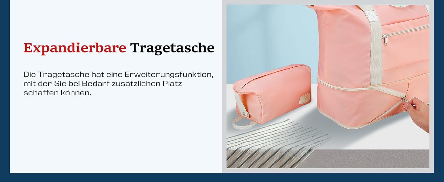 Набір валіз Joyway: велика валіза з ABS-пластику, 4 колеса, TSA-замок, сумка для ручної поклажі та кульбага (Рожевий)