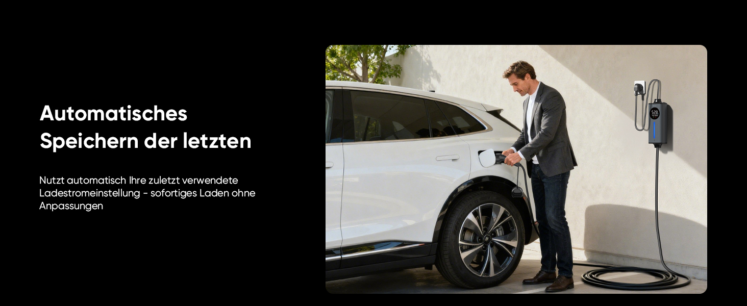 Кабель для електромобіля GONEO Typ 2 Schuko, 10м, 16A, 3.68 кВт - Портативна зарядка з захистом FI, автоматичним заземленням та контролем температури, таймер для електромобіля, сертифікат TÜV