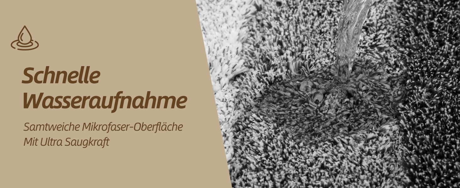 Килимок для ванної кімнати COSY HOMEER 40 x 60 см, антиковзаючий, м'який, для душу та ванної, темно-сірий