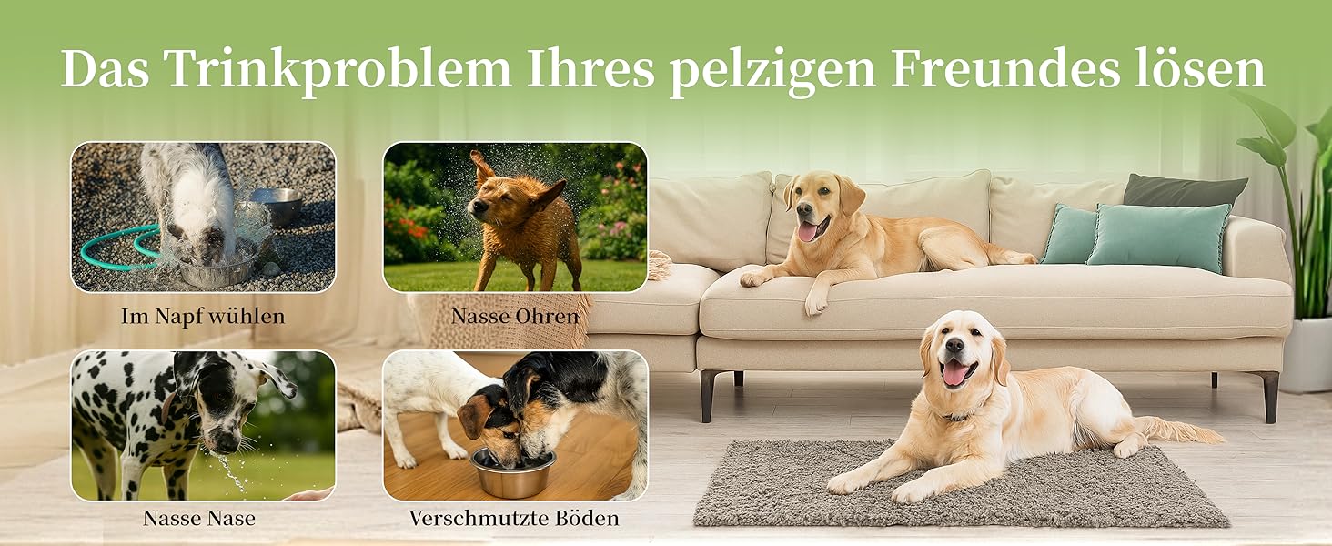 Миска для собак 3L без облизування, миска для пиття з нержавіючої сталі 304, миска для собак з неслизьким дном, для середніх та маленьких собак, придатна для миття в посудомийній машині