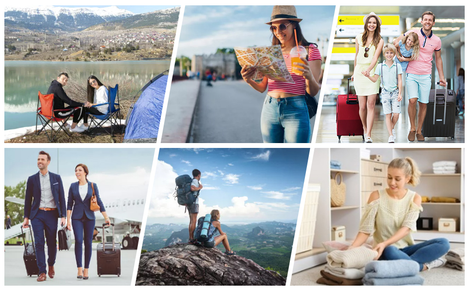 Органайзер для валізи Vicloon, 8-в-1: набір для подорожей, водонепроникні сумки для одягу, взуття, косметики (сірий)