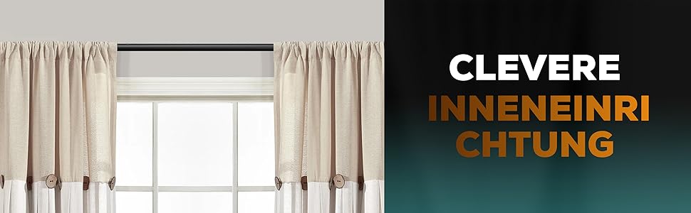 Штанга для штор без свердління 370-420 см, чорна, Ø 32 мм - штанга для кріплення штор, душової кабіни, дверей та шафи