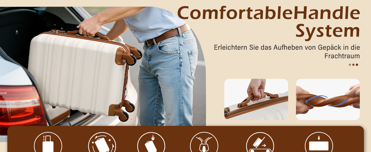 Валіза COOLIFE з жорстким корпусом, тріскачка, валіза для подорожей з TSA-замком та 4 колесами (Зелений, Набір валіз)