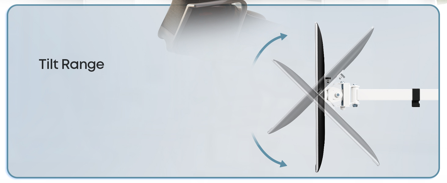 Підставка для монітора PUTORSEN на 3 монітори - сумісна з LCD/LED телевізорами 13'-27' (33-68см), вантажопідйомність 7 кг на монітор, регулювання на 180°, поворот 360°, регулювання висоти, білий колір