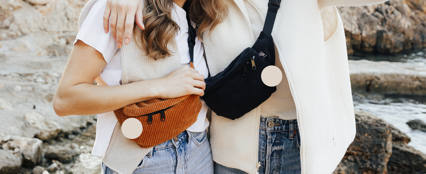 Чоловіча/Жіноча поясна сумка PP-Berlin чорного кольору з трьома відділеннями, ручної роботи, веганська, Made in Germany, для повсякденного використання та відпочинку