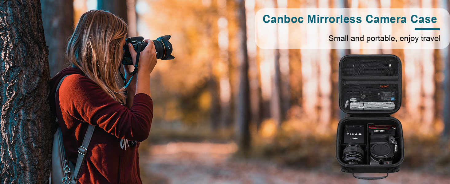 Сумка для фотоапарата Canon EOS 2000D/R100/R50/R10/250D/R50V/R7/R6 II та Sony Alpha 6700/6400 + об'єктив 18-55mm, чорна