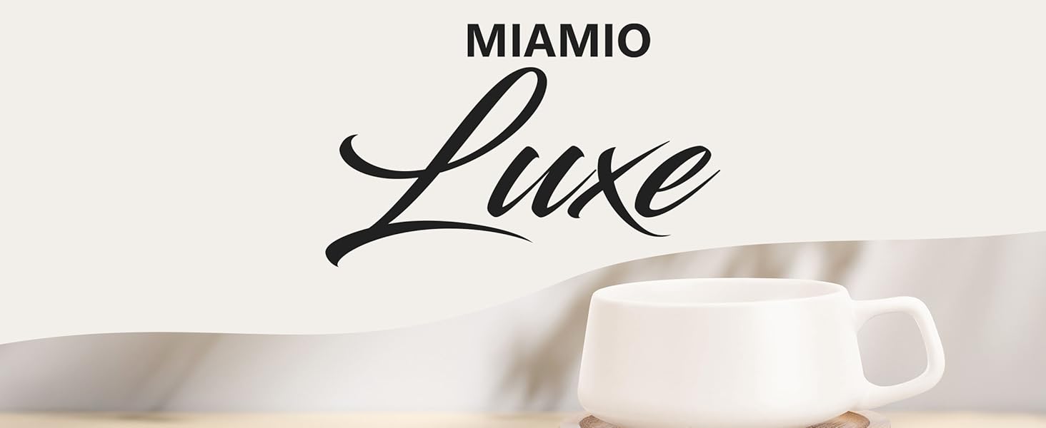 Набір кавових чашок Miamio 4 шт. з підставками (320 мл) - Steingut, елегантний дизайн