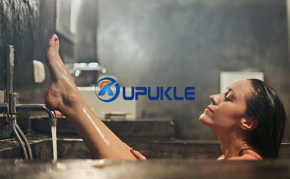 Душова лійка Oupukle з шлангом 1,5 м, високого тиску, латунна ручна лійка для душу, водозберігаюча, з посиленням напору, 1 круглий режим розпилу