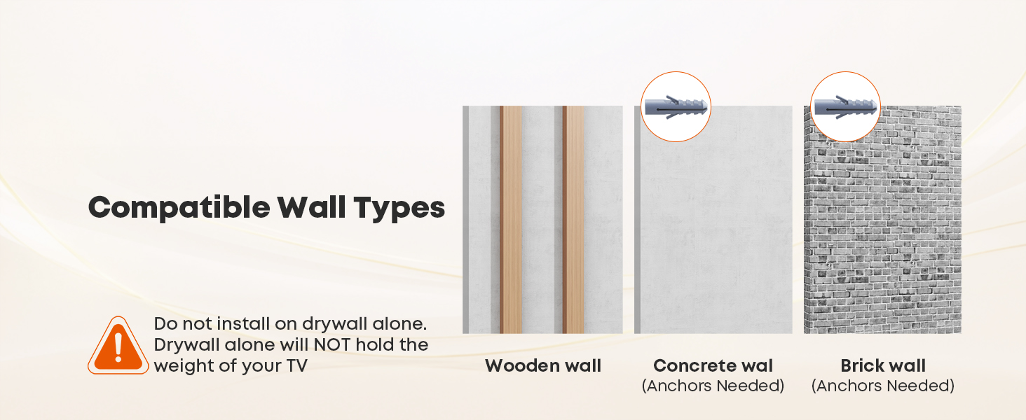 Настінне кріплення для телевізора 32-70 дюймів, поворотне, нахильне, до 50 кг, VESA 400x400 мм